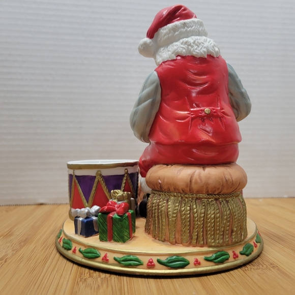 PartyLite Santa Checking His List candle holder Party Lite Santa's List votive - Picture 5 of 13